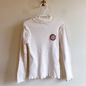 Zara Big Thanks Long Sleeve Top